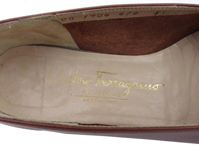 【30％OFF★土日ひと休み大売り出し】サルヴァトーレフェラガモ Salvatore Ferragamo パンプス 赤銅色 レディース 中古