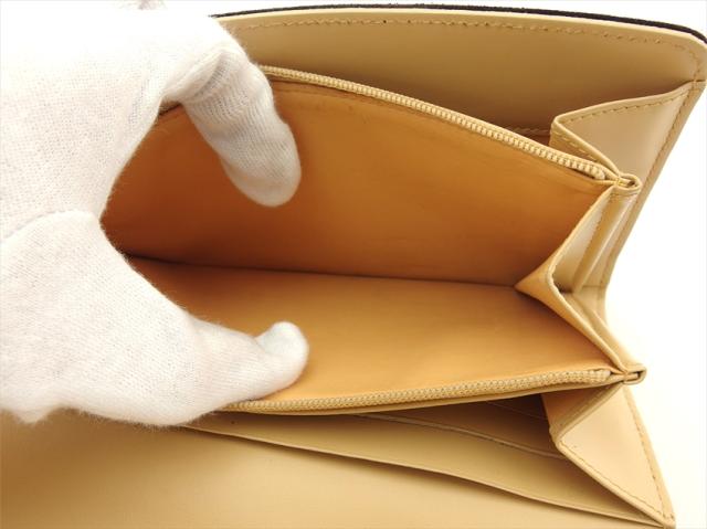 セリーヌ CELINE 二つ折り財布Cブラゾン ブラウンベージュ レディース 中古_6