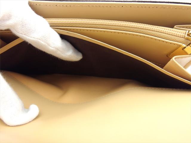 セリーヌ CELINE 二つ折り財布Cブラゾン ブラウンベージュ レディース 中古_7
