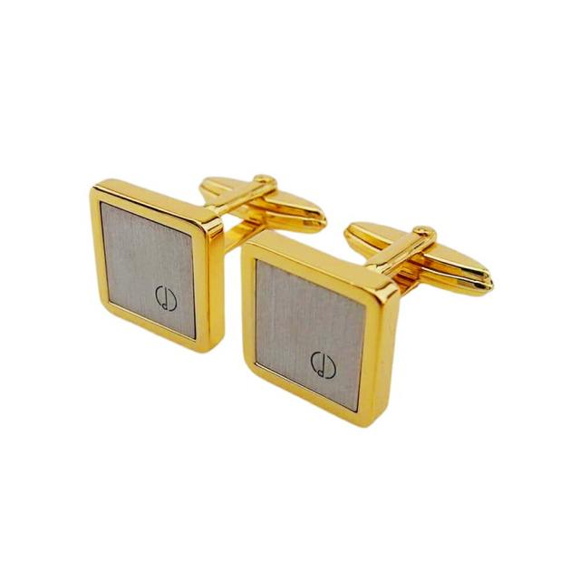 【X'masセール★30%OFF】ダンヒル Dunhill カフス ゴールド シルバー レディース 中古