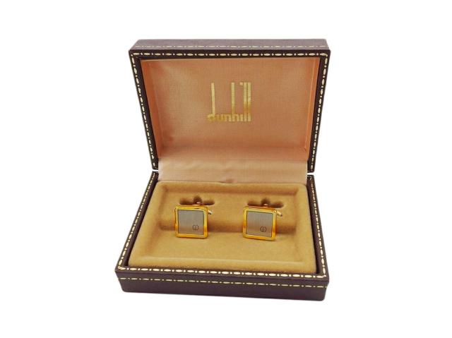 【30％OFF★週末タイムセール】ダンヒル Dunhill カフス ゴールド シルバー レディース 中古_6