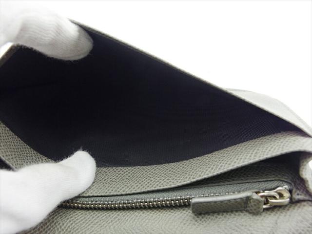 ブルガリ BVLGARI 二つ折り財布ブルガリブルガリ グレー 灰色　ブラック レディース 中古_7