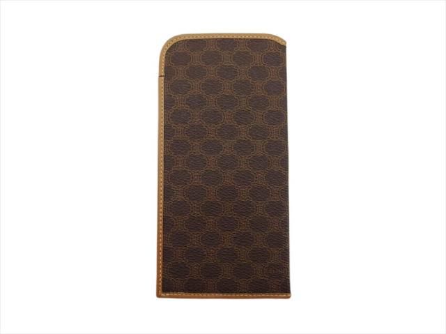 【GWタイムセール】セリーヌ CELINE メガネケースマカダム ライトブラウン ブラウン レディース 中古_1