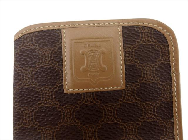 【GWタイムセール】セリーヌ CELINE メガネケースマカダム ライトブラウン ブラウン レディース 中古_4