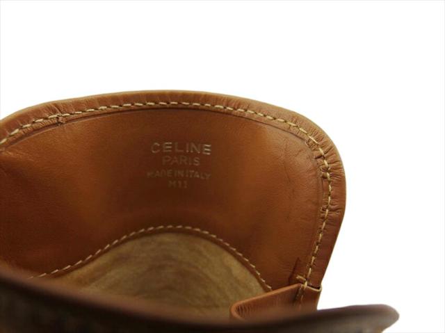 【GWタイムセール】セリーヌ CELINE メガネケースマカダム ライトブラウン ブラウン レディース 中古_6