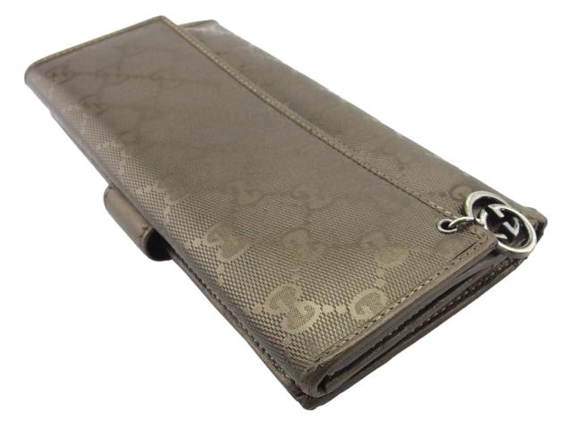 グッチ GUCCI 長財布GGインプリメ GG柄 インターロッキングGチャーム