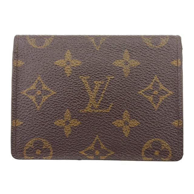 【X'masセール★30%OFF】ルイ・ヴィトン LOUIS VUITTON パスケースモノグラム ポルト2カルトヴェルティカル ブラウン ベージュ レディース 中古