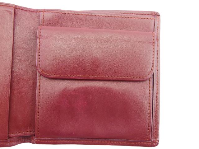 カルティエ CARTIER 二つ折り財布マストライン ボルドー ゴールド レディース 中古_8