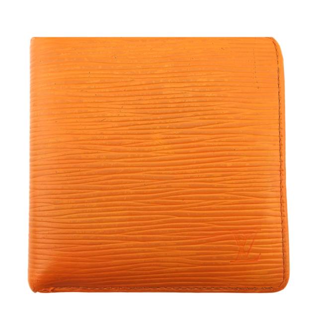 【BIGお買い物ラリー★30%OFFセール中】ルイ・ヴィトン LOUIS VUITTON 二つ折り財布エピ ポルトビエカルトクレディモネ オレンジ レディース 中古