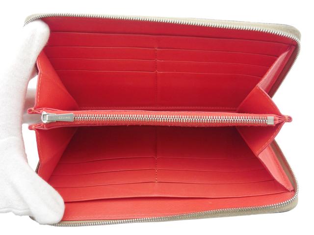 セリーヌ CELINE 長財布ロゴ ラージジップドマルチファンクション