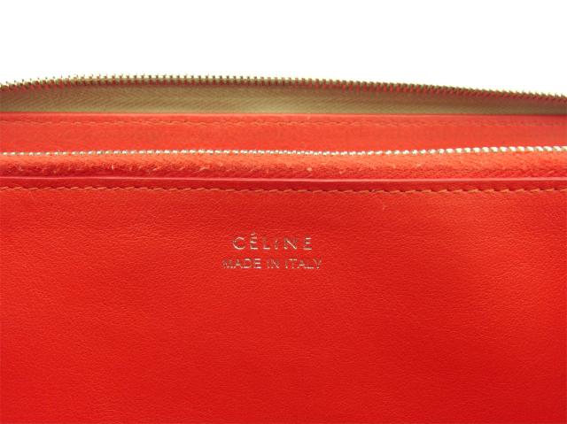セリーヌ CELINE 長財布ロゴ ラージジップドマルチファンクション