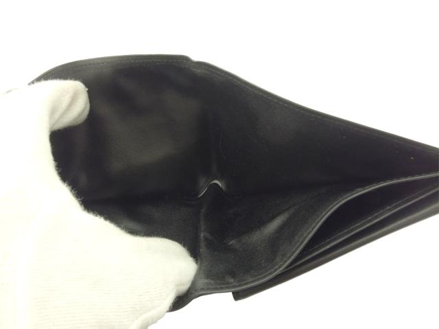 【30％OFF★週末タイムSALE】サンローラン SAINT LAURENT 二つ折り財布YSLロゴ ブラック レディース 中古