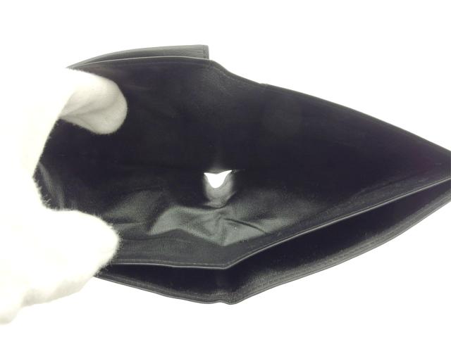 【30％OFF★週末タイムSALE】サンローラン SAINT LAURENT 二つ折り財布YSLロゴ ブラック レディース 中古