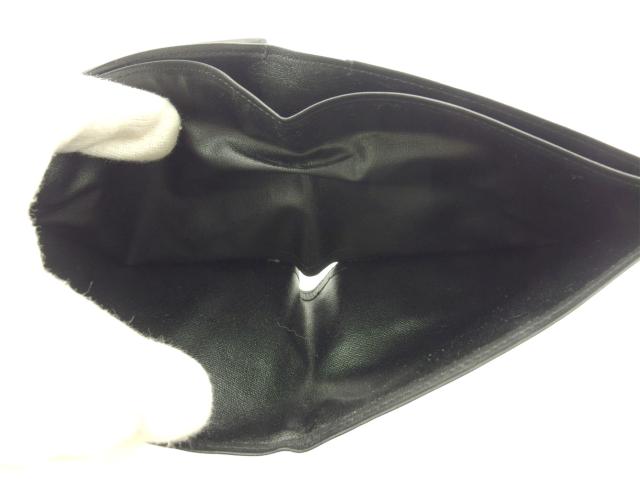 【30％OFF★週末タイムSALE】サンローラン SAINT LAURENT 二つ折り財布YSLロゴ ブラック レディース 中古