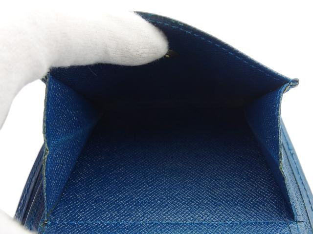 ルイヴィトン エピ 二つ折り財布 ブルー ルイ・ヴィトン Louis Vuitton