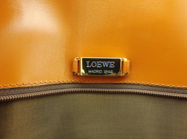 【ウィンターSALE★30%OFF】ロエベ LOEWE クラッチバッグ ブラウンベージュ レディース 中古
