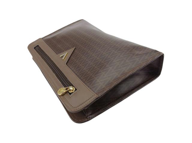 【30％OFF★土日ひと休み大売り出し】マリオ・ヴァレンティノ MARIO VALENTINO クラッチペダル御徒面子V見澄ます 赤銅色ベージュゴールド レディース 中古