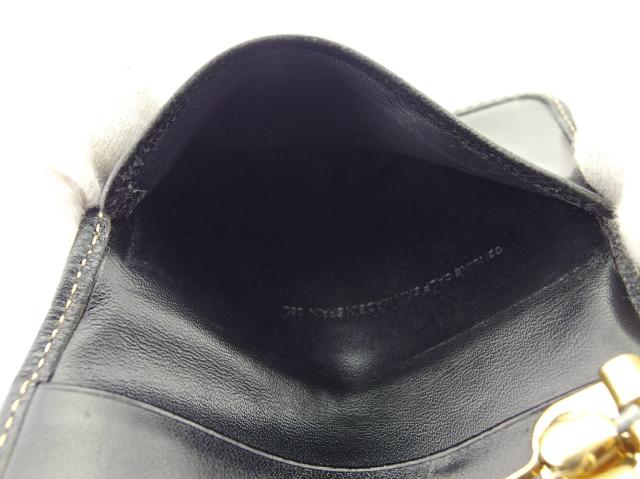 ダンヒル Dunhill キーケース ロゴプレート ブラック　ゴールド レディース 中古_5