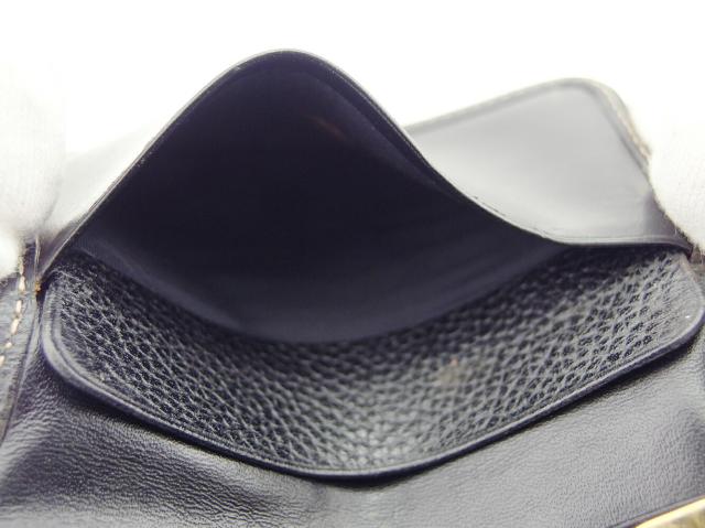 ダンヒル Dunhill キーケース ロゴプレート ブラック　ゴールド レディース 中古_6