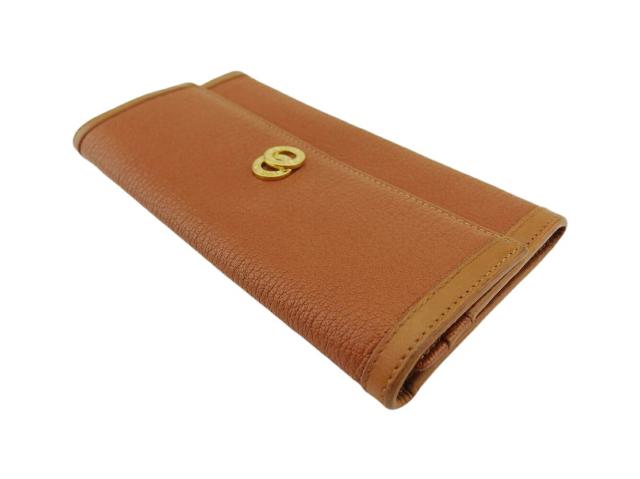 【30％OFF★週末タイムセール】ブルガリ BVLGARI 長財布ドッピオトンド ブラウン ゴールド レディース 中古_2