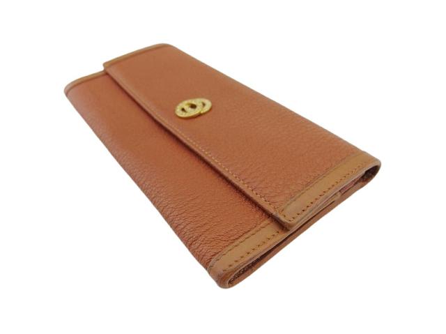 【30％OFF★週末タイムセール】ブルガリ BVLGARI 長財布ドッピオトンド ブラウン ゴールド レディース 中古_3