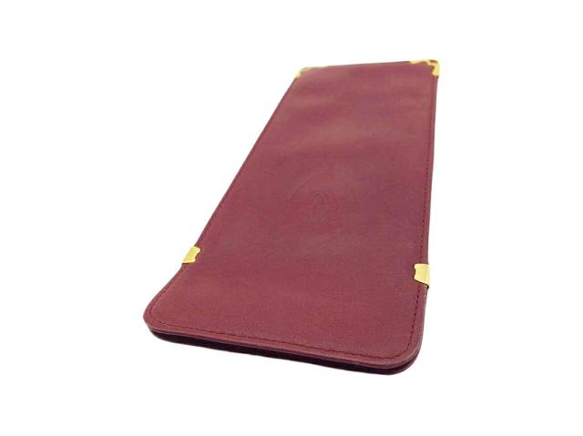 稀少【新品】Cartier カルティエ マストライン 眼鏡ケース レザーボルドー 楽天市場】新品同様 カルティエ メガネケース 眼鏡ケース マスト