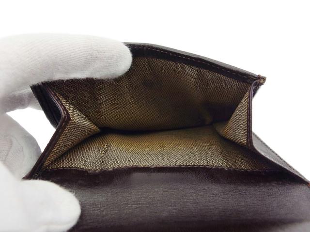 フェンディ FENDI 二つ折り財布ズッカ ブラウン　ブラック　ライトブラウン レディース 中古_6