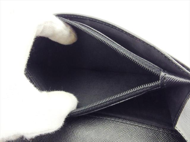 サルヴァトーレフェラガモ Salvatore Ferragamo 長財布ガンチーニ ブラック ゴールド レディース 中古_6