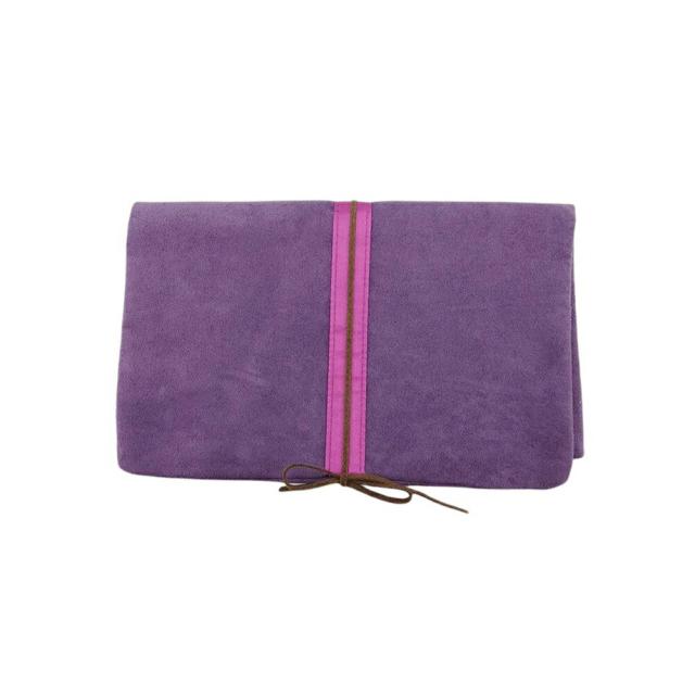 【BIGお買い物ラリー★30%OFFセール中】ニナリッチ NINA RICCI ポーチライン入り パープル ブラウン シルバー レディース 中古