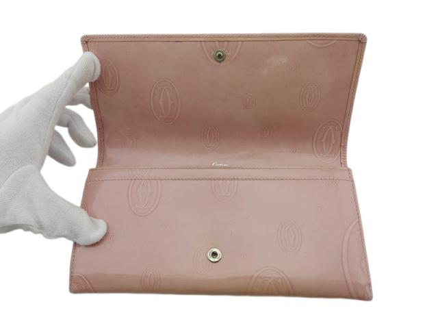 【30％OFF★週末タイムSALE】カルティエ CARTIER 長財布ハッピーバースデー ピンク レディース 中古_4