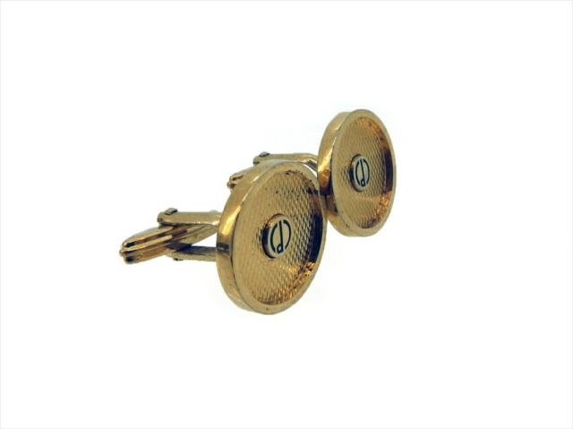 ダンヒル Dunhill カフス dマーク スウィヴル式 ゴールド レディース