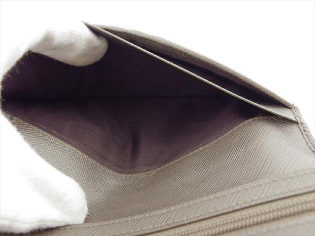 サルヴァトーレフェラガモ Salvatore Ferragamo 長財布ガンチーニ グレージュ レディース 中古_9