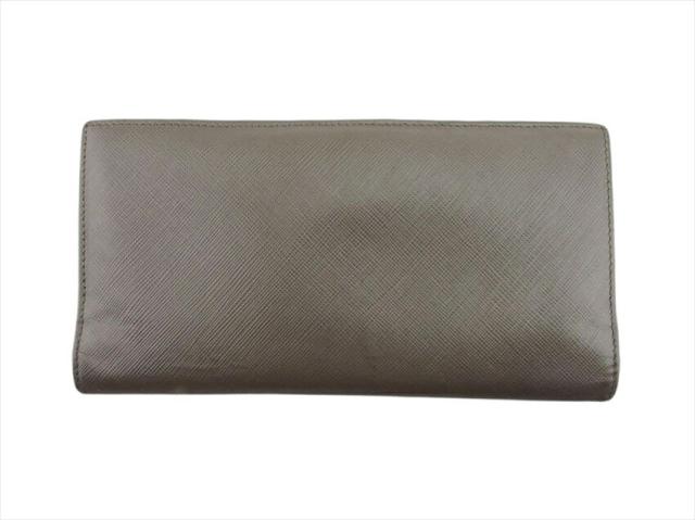 サルヴァトーレフェラガモ Salvatore Ferragamo 長財布ガンチーニ グレージュ レディース 中古_1