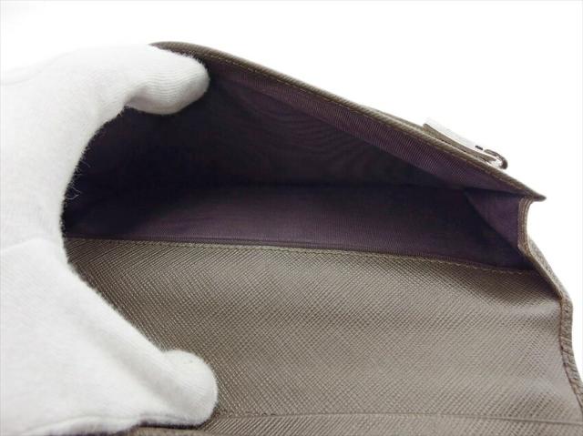 サルヴァトーレフェラガモ Salvatore Ferragamo 長財布ガンチーニ グレージュ レディース 中古_5