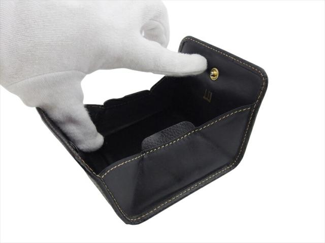 ダンヒル Dunhill コインケースロゴプレート ブラック ゴールド レディース 中古_4