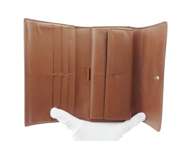 【30％OFF★週末タイムセール】ルイ・ヴィトン LOUIS VUITTON 長財布ヴェルニ ポルトトレゾールインターナショナル ブラウン ゴールド レディース 中古_4
