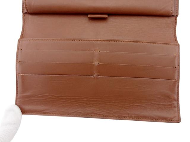 【30％OFF★週末タイムセール】ルイ・ヴィトン LOUIS VUITTON 長財布ヴェルニ ポルトトレゾールインターナショナル ブラウン ゴールド レディース 中古_8