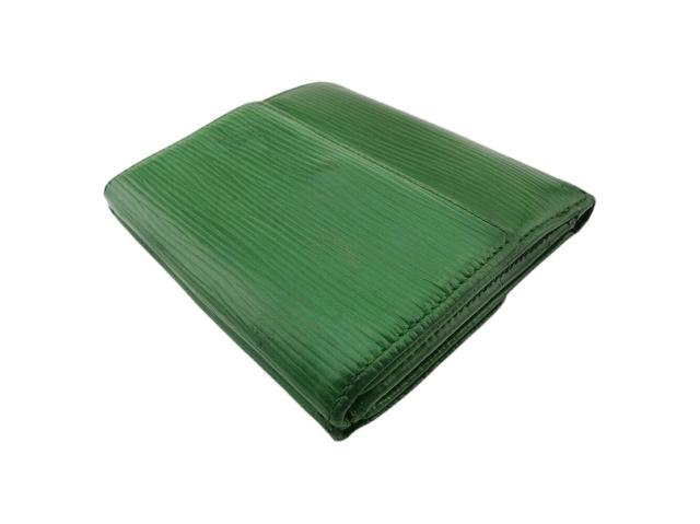 ルイヴィトン エピ グリーン ポルトモネビエカルトクレディ 三つ折り財布 LOUIS VUITTON ルイ ヴィトン Wホック 三つ折り財布 エピ ポルト