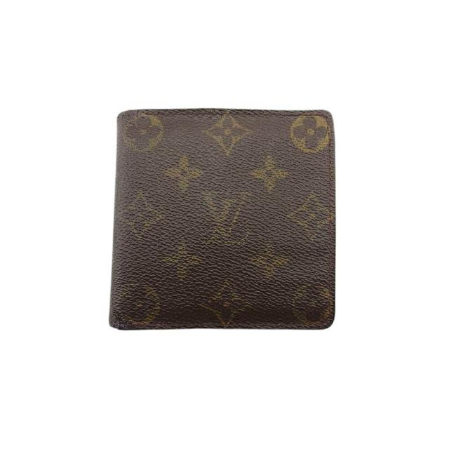 【BIGお買い物ラリー★30%OFFセール中】ルイ・ヴィトン LOUIS VUITTON 二つ折り財布モノグラム ポルトビエカルトクレディモネ ブラウン ベージュ レディース 中古