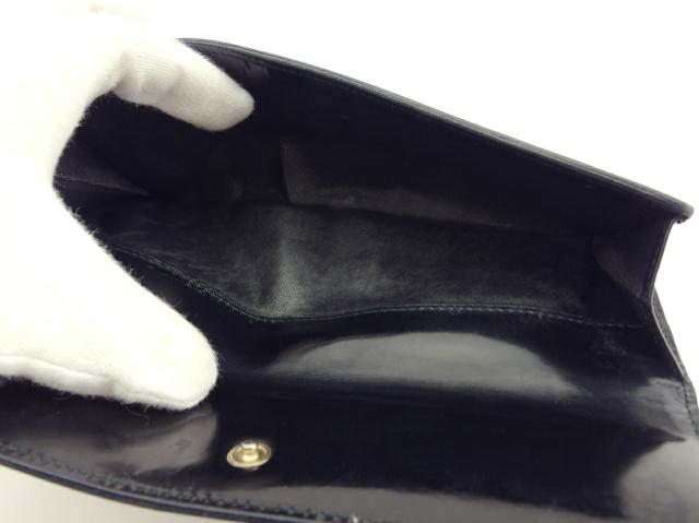 グッチ GUCCI 長財布金具ロック ブラック ゴールド レディース 中古_6