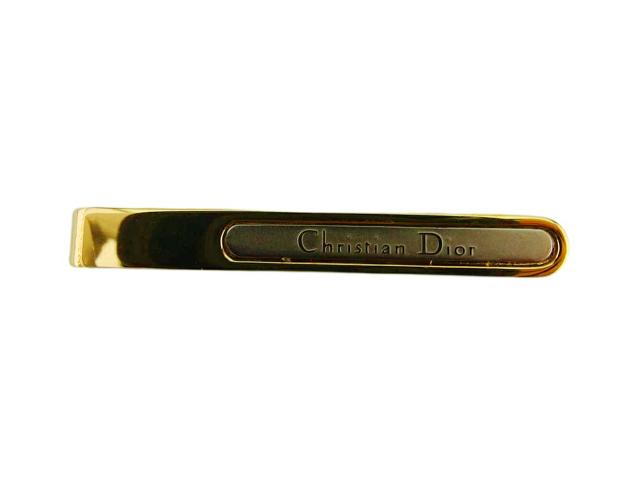 【30％OFF★週末タイムセール】ディオール Dior カフス2アイテムセット ロゴ スウィヴル式 クリップ式 ゴールド シルバー レディース 中古_1