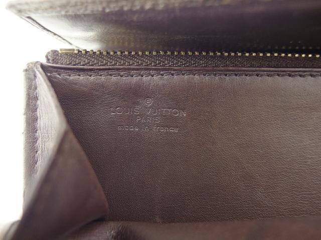 【30％OFF★週末タイムSALE】ルイ・ヴィトン LOUIS VUITTON 長財布モノグラム ポシェットポルトモネクレディ ブラウン ベージュ ゴールド レディース 中古_8