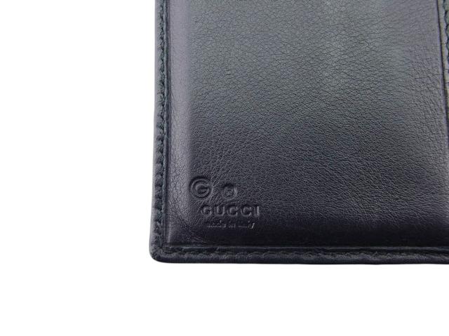 【30％OFF★週末タイムSALE】グッチ GUCCI 長財布グッチシマ ブラック レディース 中古_10