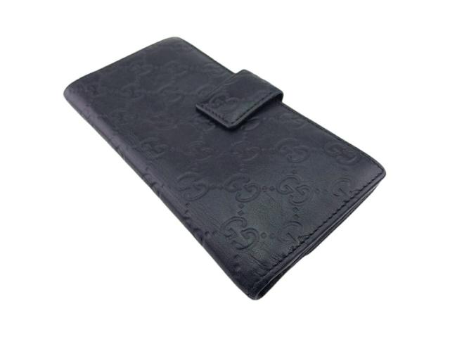 【30％OFF★週末タイムSALE】グッチ GUCCI 長財布グッチシマ ブラック レディース 中古_3