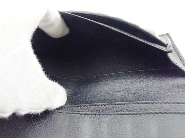 【30％OFF★週末タイムSALE】グッチ GUCCI 長財布グッチシマ ブラック レディース 中古_6