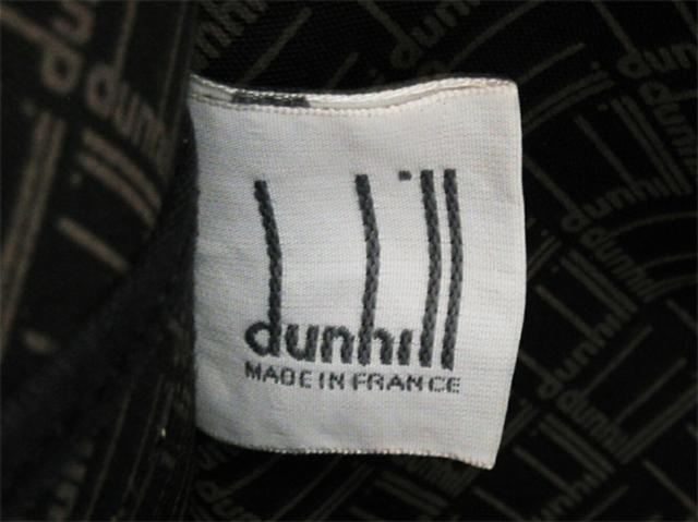 【30％OFF★週末タイムSALE】ダンヒル Dunhill ボストンバッグヘリンボーン グレー 灰色 ブラウン ゴールド レディース 中古_10