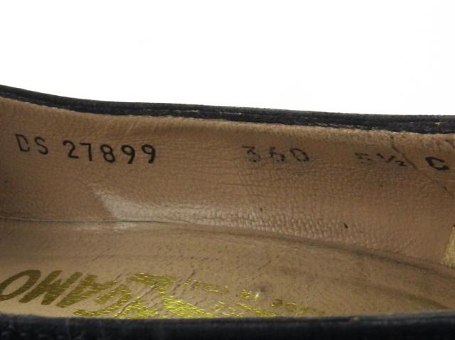 【BIGお買い物ラリー★30%OFFセール中】サルヴァトーレフェラガモ Salvatore Ferragamo パンプスアーモンドトゥ ♯5ハーフ ブラック レディース 中古 BIGお買い物ラリー☆30%OFFセール中】サルヴァトーレフェラガモ