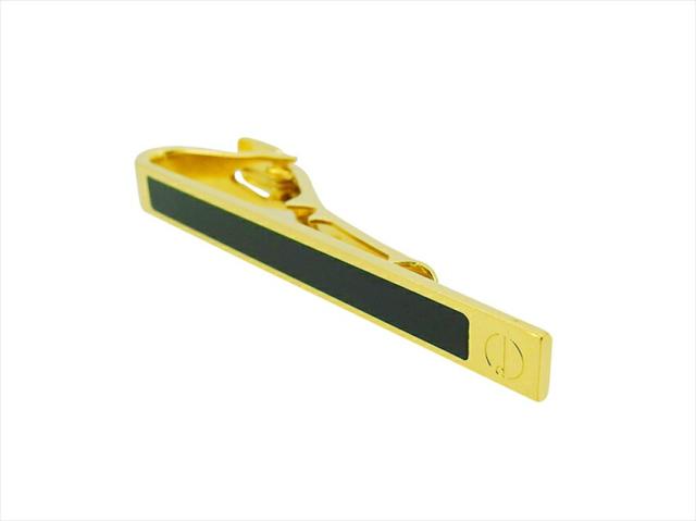 【30％OFF★週末タイムSALE】ダンヒル Dunhill タイピン ブラック×ゴールド レディース 中古_3