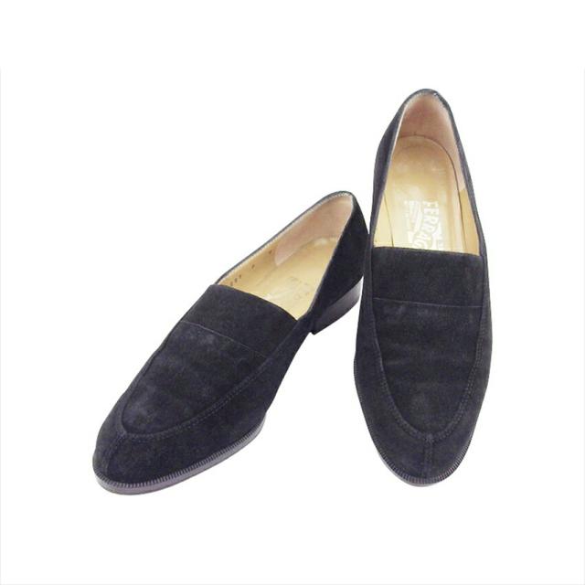 【BIGお買い物ラリー★30%OFFセール中】サルヴァトーレフェラガモ Salvatore Ferragamo ローファー ブラック レディース 中古