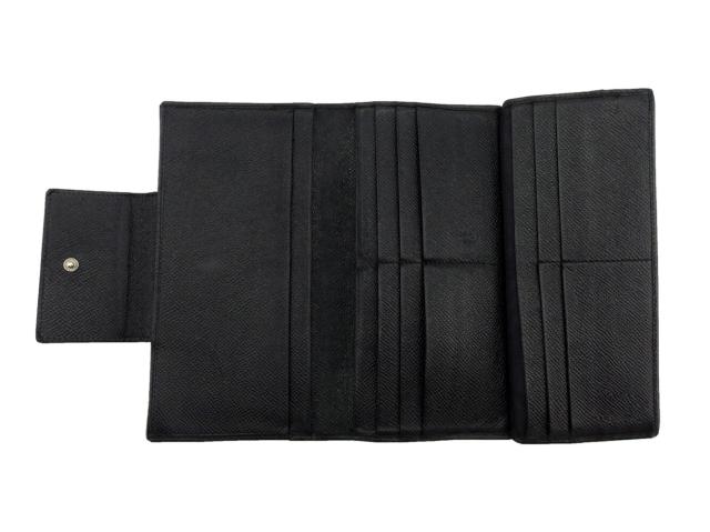 【BIGお買い物ラリー★30%OFFセール中】ブルガリ BVLGARI 二つ折り財布クラシコ ブラック シルバー レディース 中古 ブルガリ BVLGARI 長財布クラシコ ブラック シルバー レディース 中古